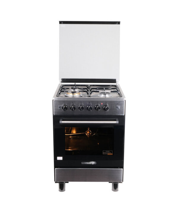 60 3-Burner 1-Hot Plate, Gas Oven, Electric Grill FS6031 21XTR