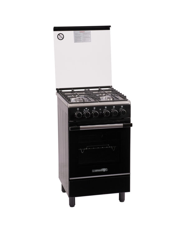 50x55cm 4 Gas Burner, Gas Thermostat Oven/Grill, Stainless Top CGFC540 31BT - Image 3