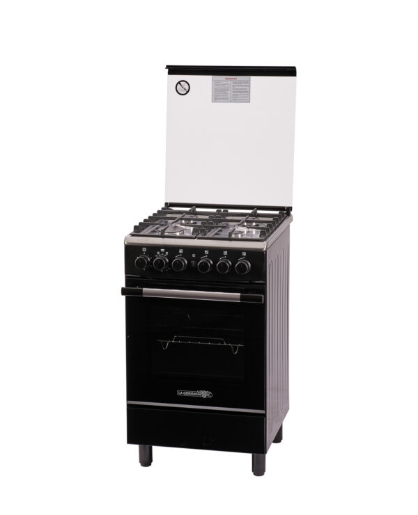 50x55cm 4 Gas Burner, Gas Thermostat Oven/Grill, Stainless Top CGFC540 31BT - Image 2