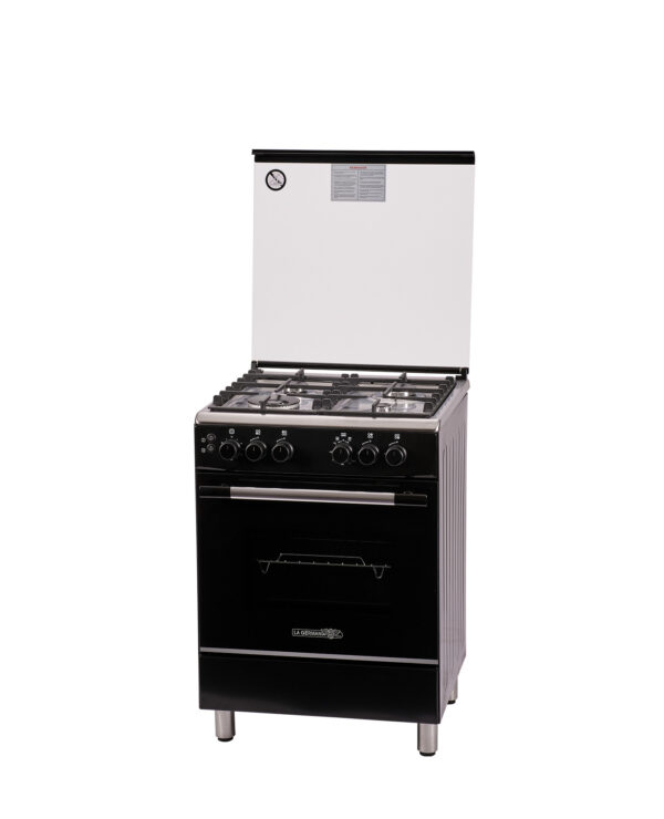 60x60cm 4 Gas Burner 1 Electric Hotplate, Gas Thermostat Oven/Grill, Stainless Top CGFC640 31BTR - Image 3